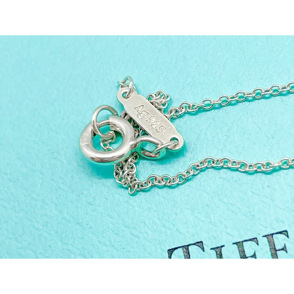 Tiffany & Co. Return Red Mini Double Heart Pendant Necklace 16-18" (ENGRAVED) - Picture 6 of 12